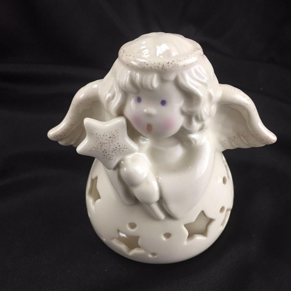 Christmas Angel Votive Tea Light Set 2